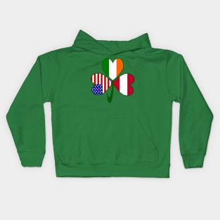 Austrian Irish American Shamrock Kids Hoodie